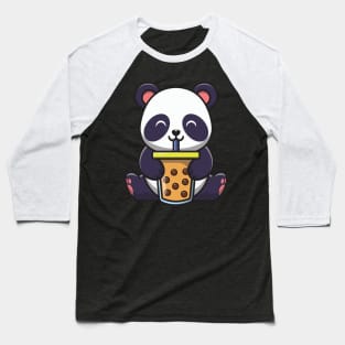 Kawaii Cute Anime Panda Otaku Japanese Bubble Boba Tea Gifts Baseball T-Shirt